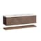 James Martin Vanities Marcello 72in Double Vanity, Chestnut w/ 3 CM White Zeus Top D200-V72-CSN-3WZ - alternate 6